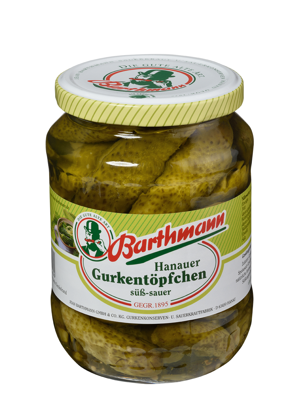 Hanauer Gurkentöpfchen – Glas · 720 ml